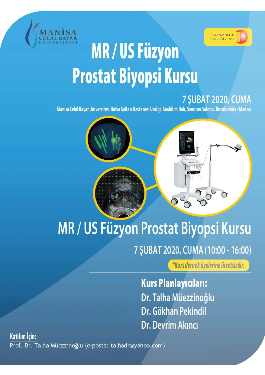 MR/US Füzyon Prostat Biyopsi Kursu