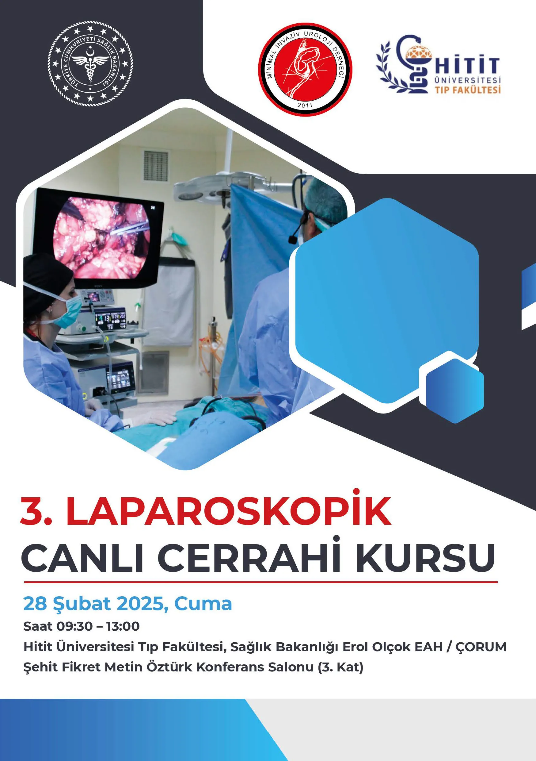 3. Laparoskopik Canlı Cerrahi Kursu