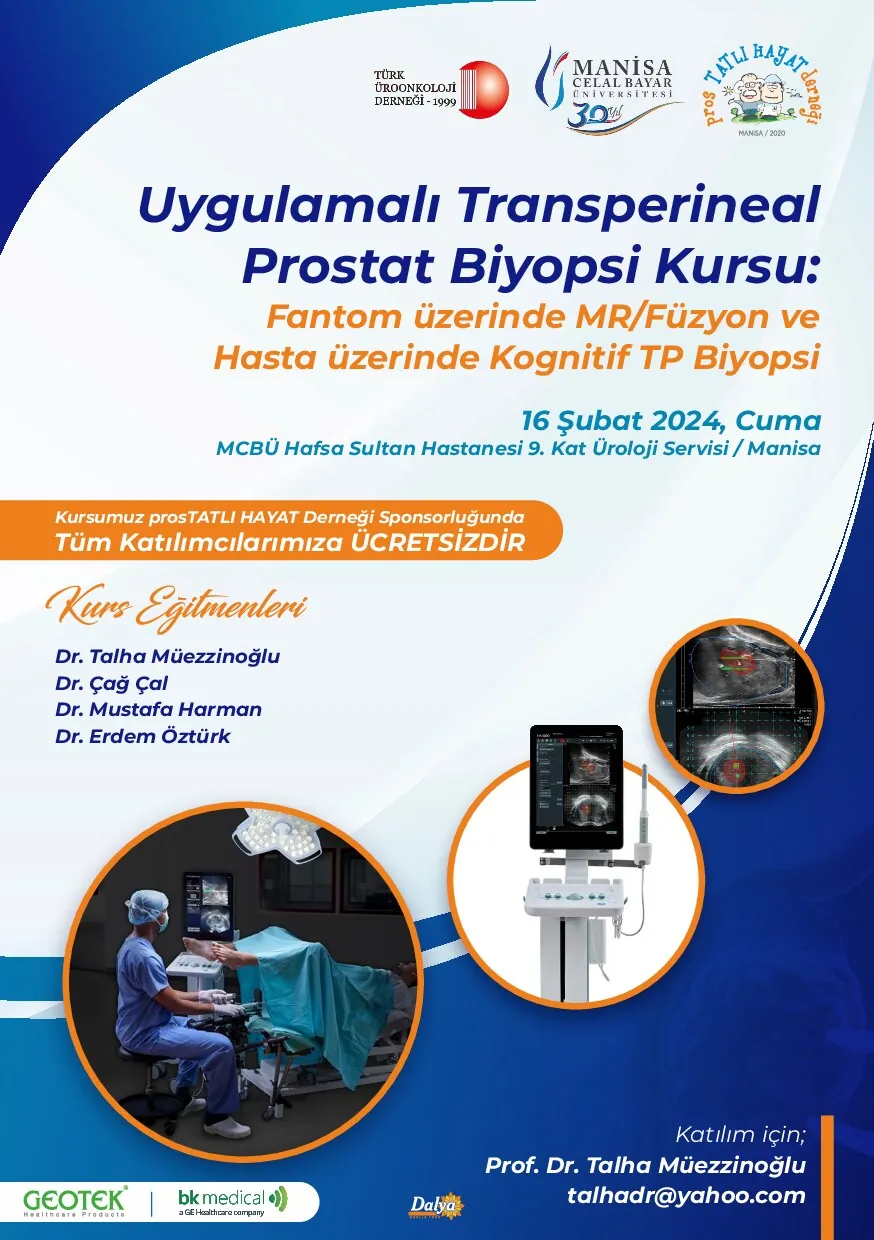 Uygulamalı Transperineal Prostat Biyopsi Kursu
